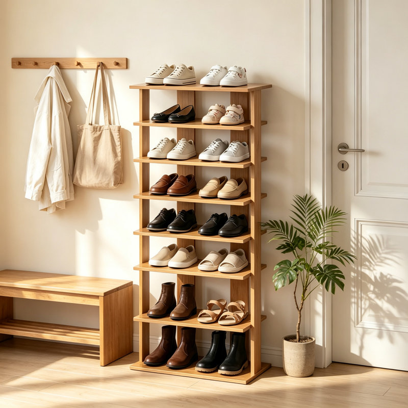 14 Pair Shoe Rack