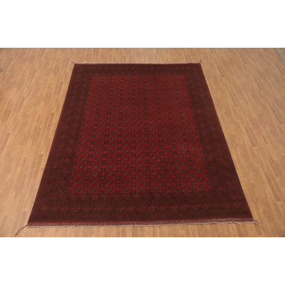 Tapis à motif géométrique oriental afghan 10 x 13