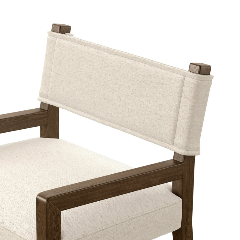 Ferris Dining Armchair, Crypton Nomad Snow, Amber Ash
