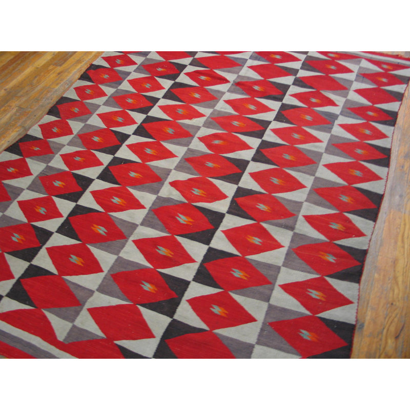 Astounding Lozengoid Medallion Antique Navajo Transitional Period-Beeldlei Rug