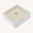 15.69"X15.69" White Ceramic Square Vessel Bathroom Sink