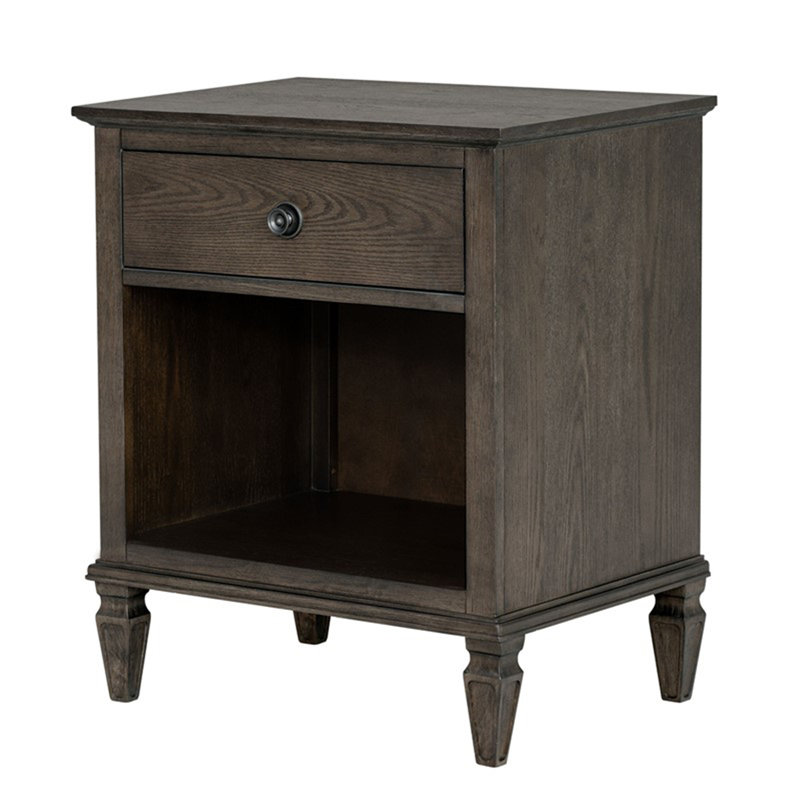 Table de chevet brun antique, Brun