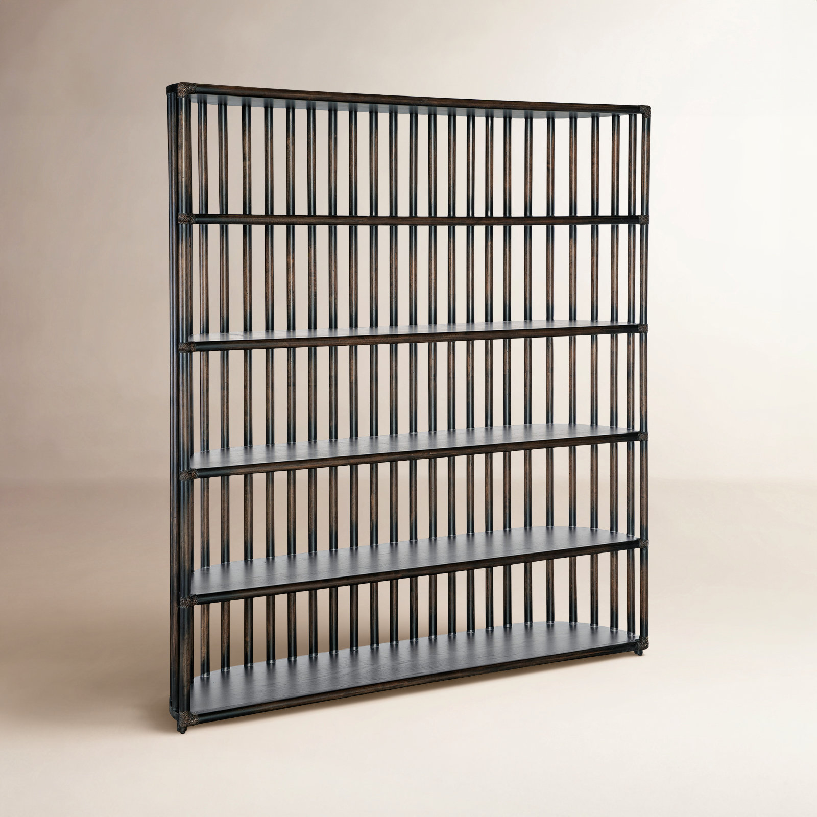 Retreat Wide Bookcase, Black Sand