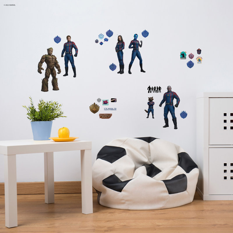 Guardians of the Galaxy Multicolor Peel and Stick Wall Decals