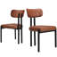 Chaise d'appoint rembourrée (ensemble de 2)