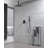 Ceiling Mounted Shower System Combo Set with Handheld and 16"Shower head-129590038