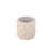 Elegant Ivory 16" Round Storage Ottoman with Hidden Compartment