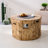 Demetrius Round Propane Smokeless Fire Pit Table-136985198