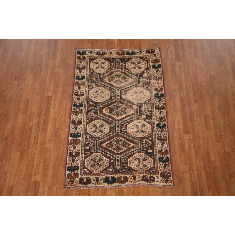 Tapis tribal antique pré-1900 4 x 6