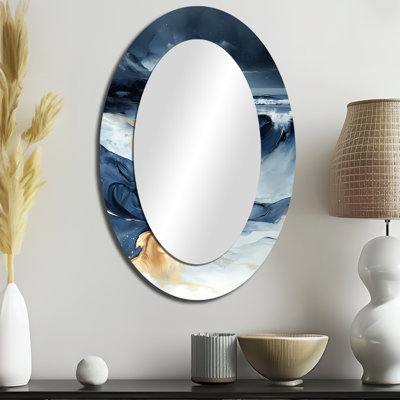 Miroir mural Moonlight Beach II - Bleu