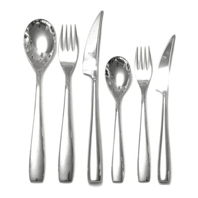 Sparta 36 - Piece Stainless Steel Flatware Set - Service for 6