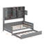 Lit plateforme avec lit gigogne simple, armoire et tablette tout-en-un-107330299-107330296