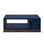 Table basse Nora 48 po, aucun assemblage requis, denim bleu et finition whisky-2015990391