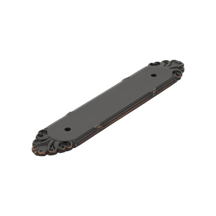 Emtek Ribbon and Reed Backplate for Cabinet Pull