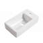 Petit meuble-lavabo flottant avec lavabo simple