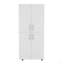 Armoire Hazel en mélamine avec 2 portes, 4 tablettes et 2 barres à vêtements-2068921856