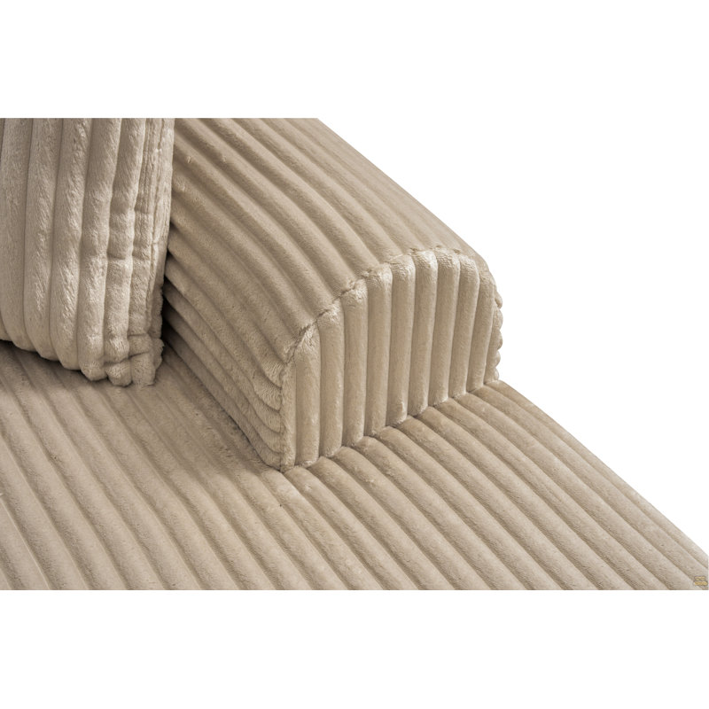 Canapé modulaire 109 po avec méridienne en L 109 po Cloud, Chameau