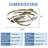 Hagensee 24" DIY Shade Modern Gold Ceiling Fan with Light and Remote, Flush Mount Fandelier with DC Motor-1904533323