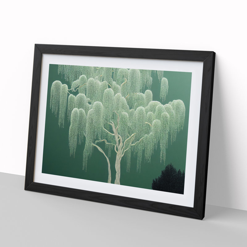 XH1022-9400X Unbelievable Weeping Willow Tree - Single Picture Frame Print, 25cm H x 34cm W x 2cm D, Black Framed
