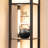 64.2'' Black Led Dimmable Column Floor Lamp With Shelves