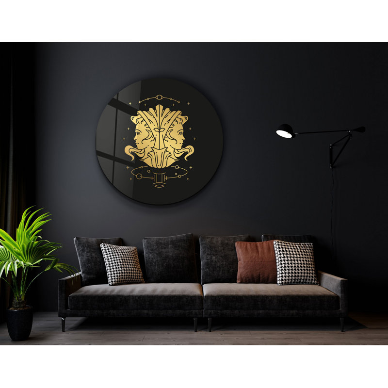 Peinture décorative en verre trempé, H 31,5 po x l 31,5 po