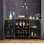 Armoire à vin avec rangement et armoire à vin 55 po Jastyn