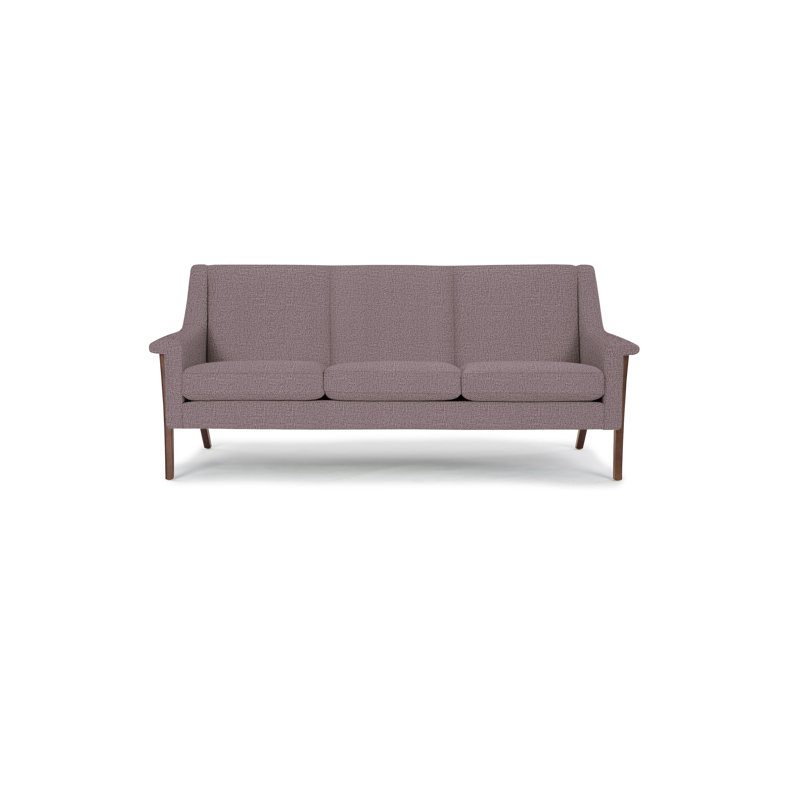 Arlo Sofa, Walnut, Smoke Polyester