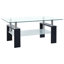 Table basse Table de bout Canapé Table Meuble de salon Verre trempé-1536448133