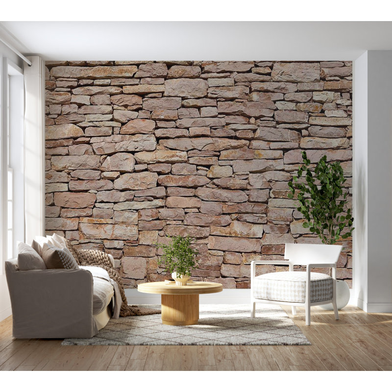 Murale pierre naturelle Debrha, L 90 po x l 118 po