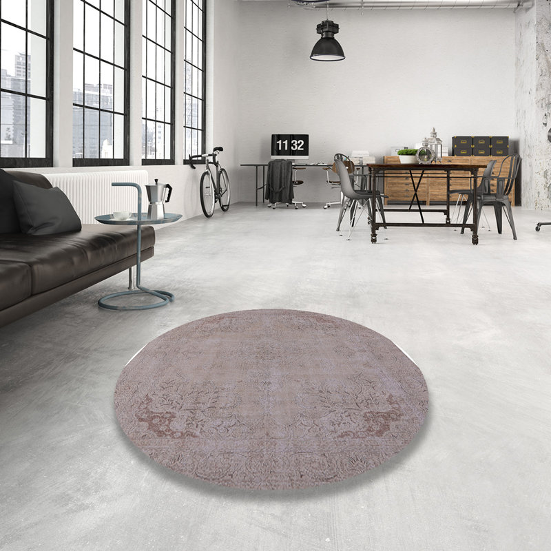 Tapis oriental gris Odelia, Rond 5 pi