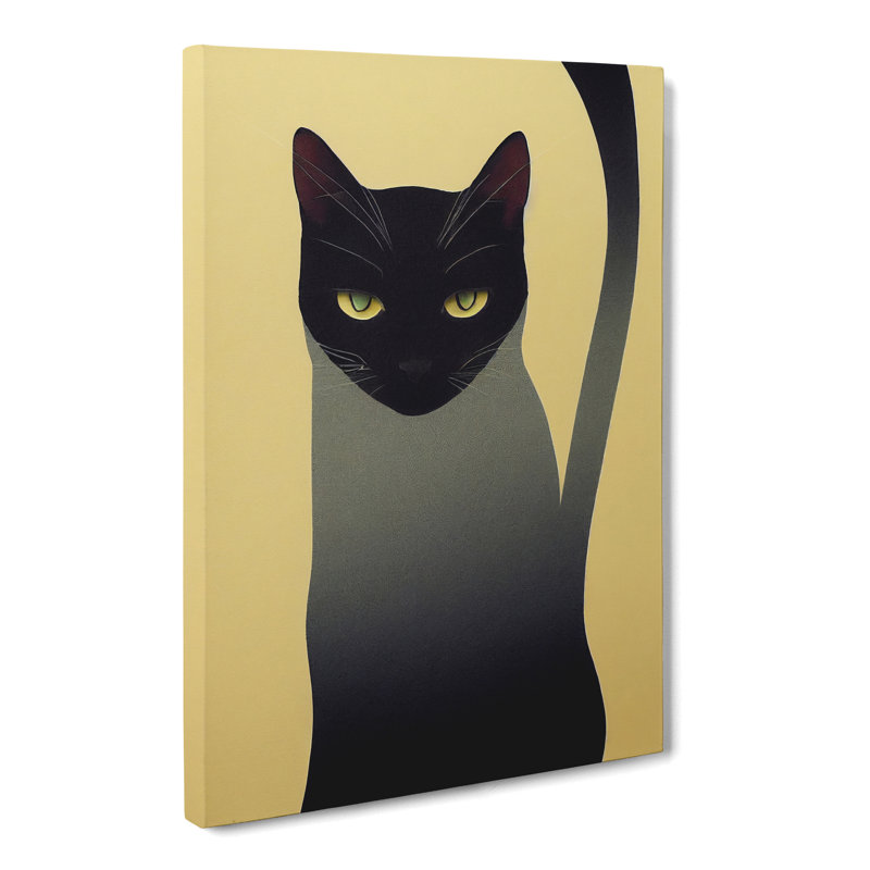 Cat Conceptual - Wrapped Canvas, 50cm H x 35cm W x 3cm D