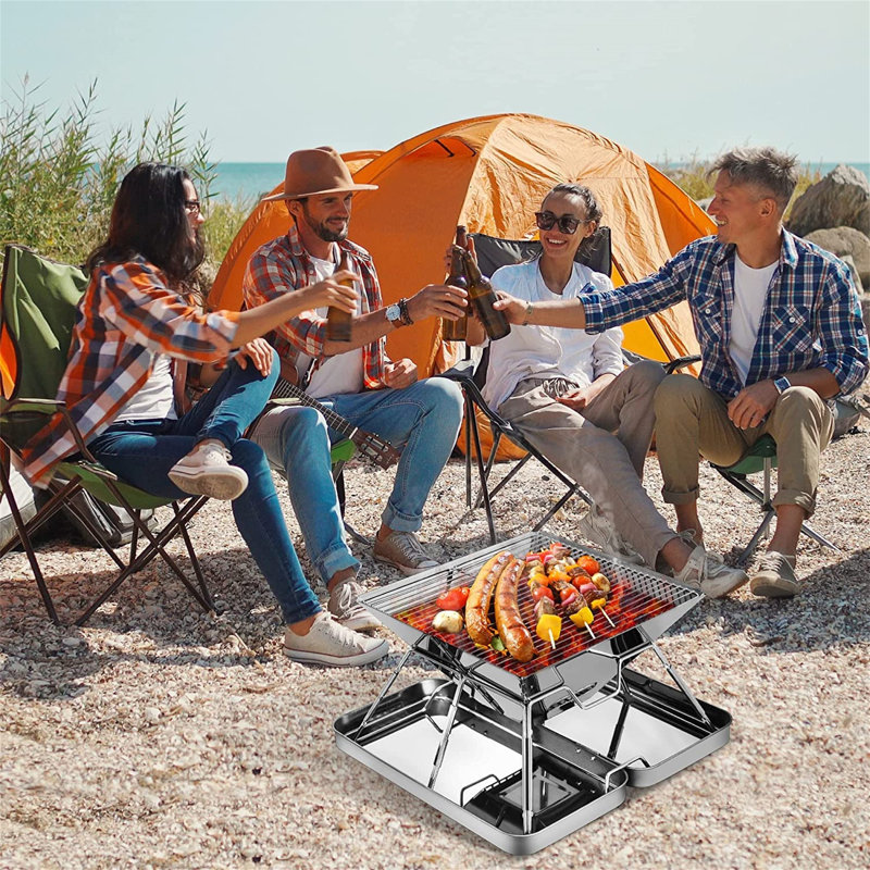 Wekli 31cm W Portable Charcoal Grill