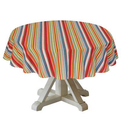 Ruvanti 70 Inch Round Tablecloth 100% Cotton Dining Table Cloth for 4-6 Foot Table