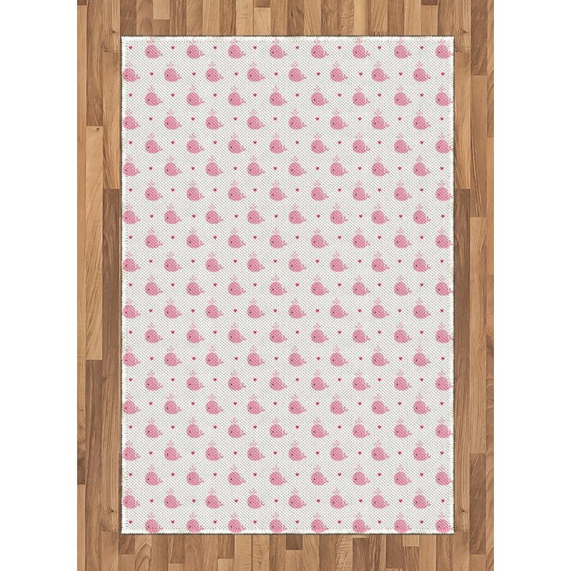 Cartoon High Density Long Fiber Poly Threads Decorative Area Rug Carpet, Rectangle 4' x 5'8"