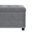 Repose-pieds avec rangement, repose-pieds capitonné et repose-pieds clouté-336265095