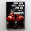 «Boxing Put On Your Gloves On», reproduction sur toile-123929200