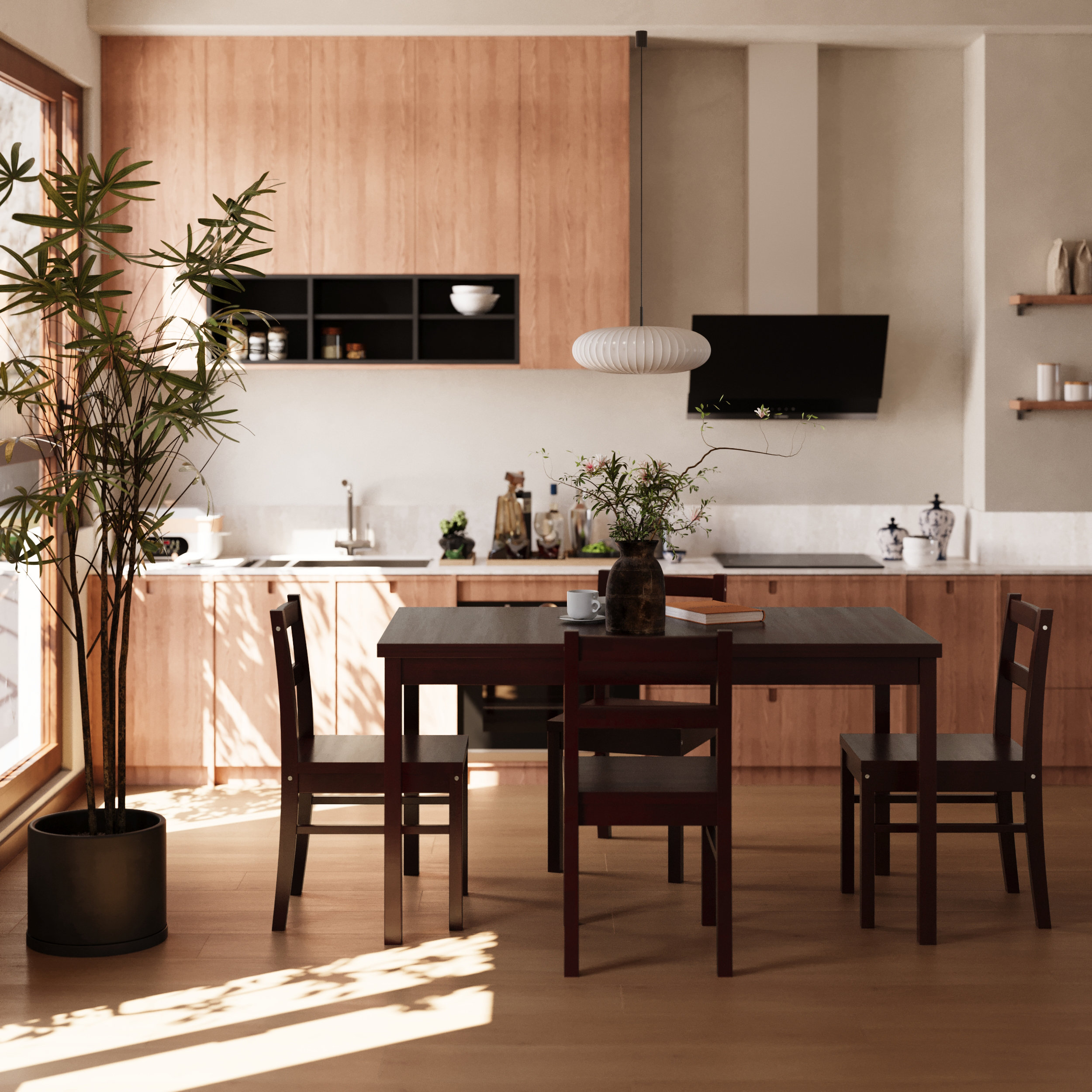 Winston Porter Solid Wood Dining Set & Reviews | Wayfair