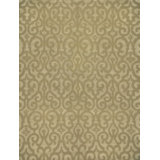 Damask Area Rug in Grasshopper/Ivory