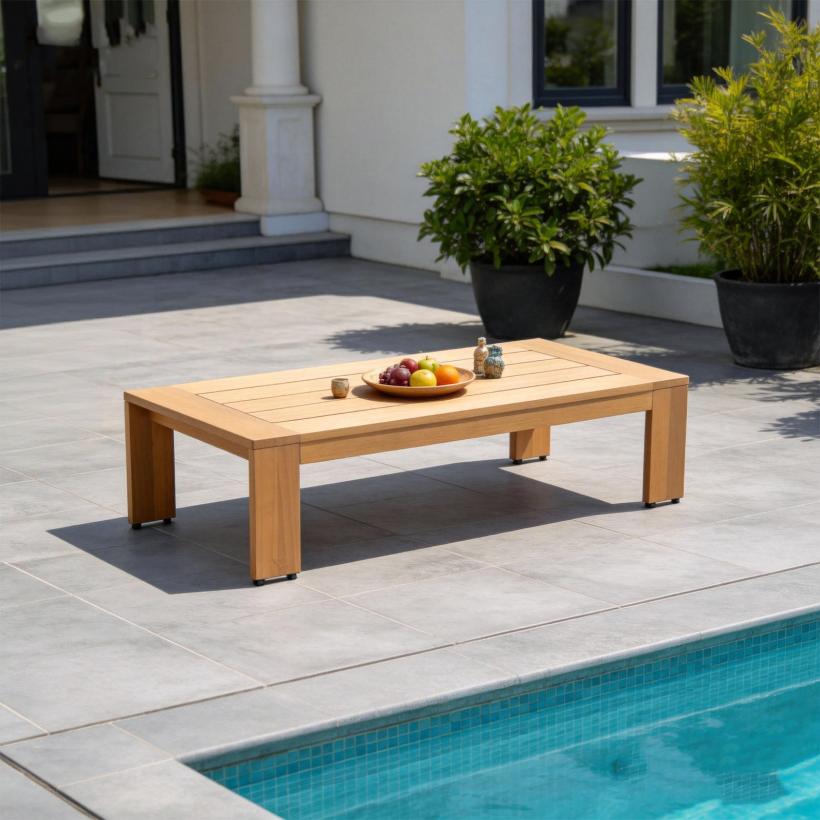  Naylor 48" Eucalyptus Patio Table