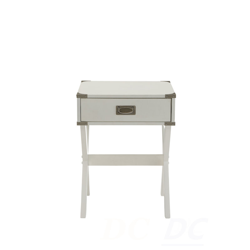 Babs White Finish Accent Table, Table