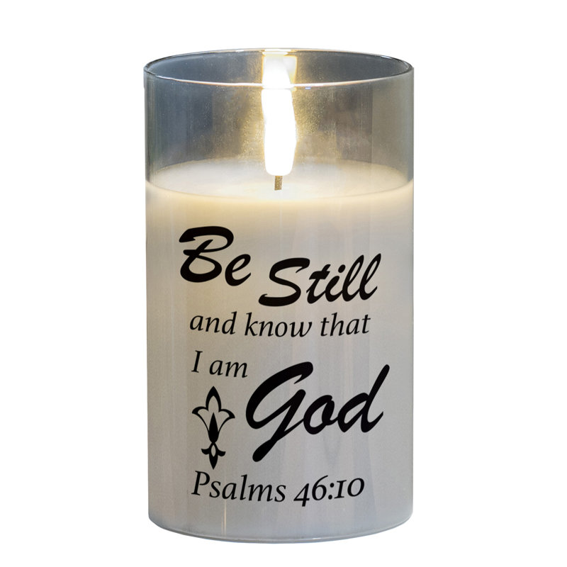 Be Still and Know Ps 46:10 bougie DEL