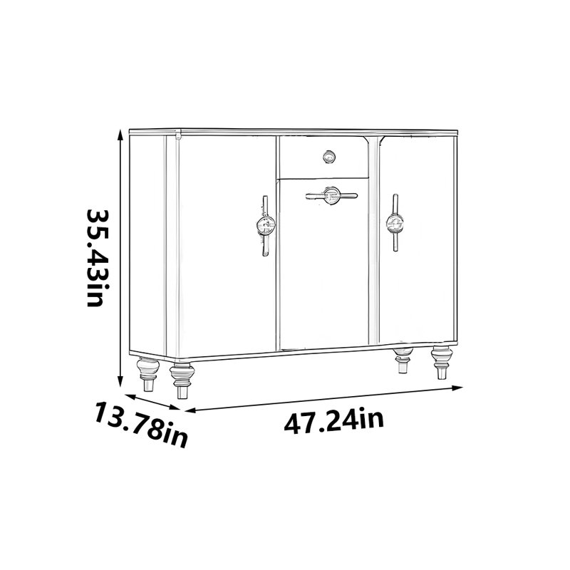 Italian style premium storage shoe cabinet