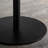 Black Round Sintered Stone Dining table