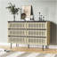 Cannelé, armoire de rangement pour chambre à coucher, rangement à six tiroirs, grande capacité, armoire à tiroirs minimaliste moderne, conception à deux tons