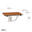 Banc de douche en teck