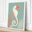 Graceful Seahorse Coastal - Wrapped Canvas-1698057911-1698057918