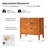 Burdine Modern 25.75'' W 3-Drawer Elegant Marble Top Nightstand with Built-In Power Outlet-806802408