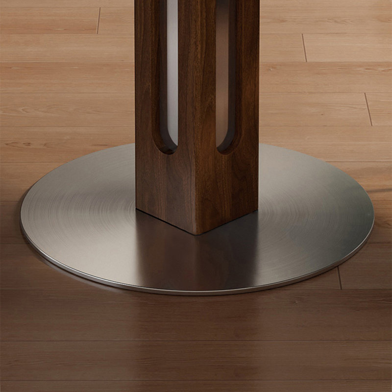 Table de salle à manger ronde en pierre frittée, H 29,53 po x L 39,37 po x l 39,37 po