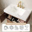 Meuble-lavabo de luxe en noyer de 36 po Luxury