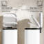 HOMCOM 30L Kitchen Bin with Lid Compact Pedal Bin Soft-Close White